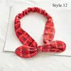 Accessoires pour cheveux Gros nœuds rayés étoiles imprimés bandeaux de noël Style velours croix bandeaux flanelle nouée Turban tête enveloppement tout Match bricolage