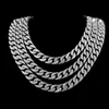 Collier Hip Hop Miami Fashion Iced Of Cuba Link Chain pour hommes 240210
