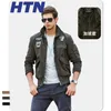 Men's Jackets Hot selling tough guy thickened Plush slim stand collar mens casual jacket