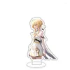 Keychains Anime Genshin Impact Lumine Aether Cospaly Acrylic Figure Sangonomiya Kokomi Eula Game Stand Sign Model Desk Decor Fans Gift