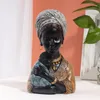 NORTHEUINS Résine Africaine Exotique Noir Mère Et Enfant Statues Figurines Rétro pour Intérieur Fête des Mères Cadeau Décorations pour La Maison 240130