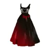 Casual Dresses Ladies' Halloween Red Party Sexy Sleeveless Dress With Crew Neck Long Sleeve Women Evening