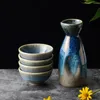 Kieliszki do wina Sake Zestaw zabytkowe kubki serwujące ceramiczne japońskie ceramiczne garnek z butelki