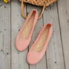 Elastyczne dziewiarskie mieszkania poślizgnij się na butach dla kobiet letnie oddychające miękkie mokasyny Kobieta lekka, swobodna mama Moccasins 240126