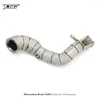 Downpip Catless para C250 W205 2024-2024 1.5T Downpipe de escape de aço inoxidável de alto fluxo sem