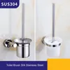 Mounted Toilet Brush 304 Stainless Steel Cleaning toilet accessories bathroom brosse wc cleaning products for home 240118
