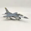 Stop metalowy Diecast dla F-16 6C 6D Falcon Team Model Force Air Force 1/72 Model Fighter Model dla kolekcji 240131