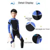 2.5mm Neoprene Wetsuits Crianças Swimwears Ternos de Mergulho Mangas Compridas Meninos Meninas Surf Crianças Rash Guards Snorkel One Pieces 240127