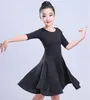 Stage Wear Robe de danse latine professionnelle pour filles Costumes de compétition Enfants Moderne Danse Ballroom Party Enfants Dancewear