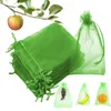 フルーツネットバッグ100pcsカラフルな再利用可能なフルーツ野菜バッグネットバッグポータブル洗えるメッシュバッグキッチン収納バッグおもちゃ240125