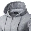 Herenhoodies met ritssluiting in herfststijl en capuchon met ritssluiting voor buitensporten