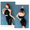 Stage Wear 2024 Lacin Dance Spert for Women Sexy Mesh Tassels Chacha Rumba Tango Dress Adult Performance Ubrania DN17239