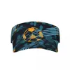 Berets Summer Sun Hat Adjustable Visor UV Protection Top Empty Geometric Football Chaotic Spray Paint Sport Sunscreen Cap