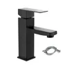 Cuarto de baño Fregadero Grifos Grifo Lavabo Fácil de instalar Tocador negro para cocina