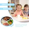 Dinnerware Sets Flatware Dinner Plate Divided Container Stainless Steel Kids Children Baby