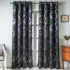 Napearl European Style Modern Jacquard Window Curtain Luksusowy półmisek Black Brown Drapery 240129