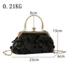 Women Luxury Evening Clutch Bag Wedding Golden Sequins Clutch Purse Chain Shoulder Bags Small Party Handbag With Metal Handle 240118