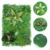 Decoratieve Bloemen Kunstmatige Hedge Wandpaneel Faux Plant Privacy Hek Achtergrond Voor Bruiloft