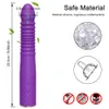 Sexo automático telescópico empurrando vibrador vibrador massageador g ponto retrátil masturbação feminina brinquedos sexuais adulto para mulher 240130