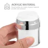 Förvaringsflaskor 2 st ögonkrämer flaskor bärbar lotion resestorlek kosmetik container luftlös vit pump praktisk sub