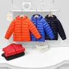 Manteau en duvet pour garçons, automne-hiver, manteaux rembourrés en coton, parka à capuche, fermeture éclair, coupe cintrée, vestes pour enfants en bas âge, chaud de 6 à 14 ans