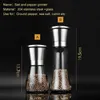 Manual Pepper Grinder With Adjustable CoarseMills Salt And Pepper Grinder For Home Kitchen Household Stainless Steelglass 240118