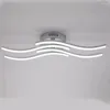 Ceiling Lights Led Light Living Room Elegant Curved Design Lamp 24W For Aisle Modern