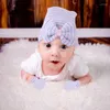 Chapeaux 2 pièces/ensemble, gants de chapeau pour bébé, bonnet chaud rayé avec nœud pour nourrissons, gants en coton doux anti-rayures, cadeaux de bain