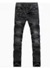 Men Casual Biker Denim Jeans Stretch Solid Regular Male Street Pant Vintage Youth Trousers Large Size 240131