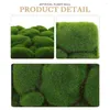 Decorative Flowers 2 Pcs Simulated Moss Decoration Micro Landscape Mini Garden Artificial Plants Mat Pad For Landscaping Wall Decors Grass