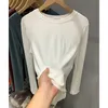 T-shirt 100 couverture en coton chemise blanche Poleras Mujer De Moda automne hiver femme Blanca décontracté Style coréen femmes 240202