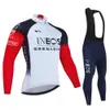INEOS Autumn 2023 Pro Team Cycling Jersey19d Set Set MTB UNIFORM Rowerowe Szybkie suche ubrania rowerowe Mens Zużycie 240131