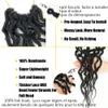 Goddess Locs Wavy Faux Locs Crochet Hair With loose wavy ends Pre-Looped Synthetic Braids Long Dreadlocks SOKU 240119