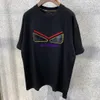 5A24SSSSデザイナーポロシャツメンズラグジュアリーポロシャツカジュアルメンズTシャツレザースモールモンスターアイズ刺繍ピュアコットン緩んだ短袖Tシャツ913