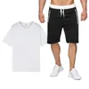 Heren Trainingspakken Zomer Katoen Linnen Overhemdset Informeel Outdoor 2-delig pak Andhome-kleding Pyjama's Comfortabel Ademend Strand Korte mouw DPU