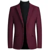 Blazers de caxemira masculinos ternos jaquetas negócios casual terno casacos de lã de alta qualidade masculino slim fit 240124
