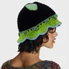 Bérets Voyage Seau Chapeau Crochet Ours Oreille Décor Pêcheur Pour Adolescents Sports Drop