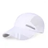 Ball Caps Mężczyźni Kobiety Szybki suszący letni sport na świeżym powietrzu Baseball Mesh Hat Cap