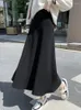 Rokken Gebreide Lange Vrouwen Herfst Winter Elegante Casual Losse Maxi Rok Vrouwelijke Koreaanse Mode Effen Hoge Taille Warme A-lijn