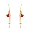 Boucles d'oreilles pendantes 10 paire/lot, bijoux paon en métal à la mode pour femmes, 2024