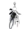 Men Keychains Black Fashion Natural Opal Stone Dreamcatcher Car Bag Handbag Keyring for Women Jewelry Keychain4556927