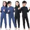 2-14 jaar herfst winter thermisch ondergoed kinderen pak katoen meisjes kleding set meerdere kleuren kind nachtkleding casual jongens pyjama 240130