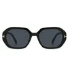 Óculos de sol moda polígono quadrado mulheres luxo vintage marca designer geléia cinza tons uv400 homens óculos de sol