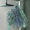 装飾的な花27pcsユーカリのガーランドシャワーのためのぶら下がっている本物の乾燥した茎人工葉枝の香り