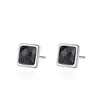 Stud Earrings 925 Sterling Silver Female Male Punk Simple Round Square Trend Earring For Woman Girl Boy Fashion Jewelry