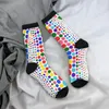 Men's Socks Yayoi Kusama Japanese Artist Rainbow Fruits Men Women Windproof Novelty Spring Summer Autumn Winter Stockings Gift