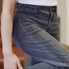 Pantalon de jeans pour femmes pour femmes avec des poches pantalons bleus