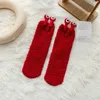 Women Socks Womens Winter Autumn And Mid Tube Doll Fleece Thickened Warm Stockings Fashion Long Compression
