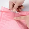 Sacos de armazenamento 10 envelopes de correspondência de bolha rosa auto-selados acolchoados com pacotes de presente de mailers