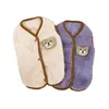 犬のアパレルかわいいインシ冬の温かい服ベストペット子犬服のセーター小犬用パグジャケット猫用カーディガンコート